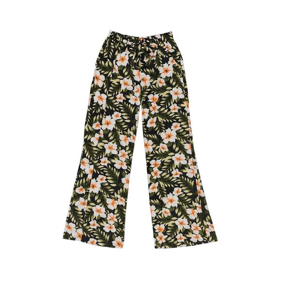 Vacationcore Retro Tropical Floral Wide-Leg Pants Volcom Women’s Small - Picture 5 of 6